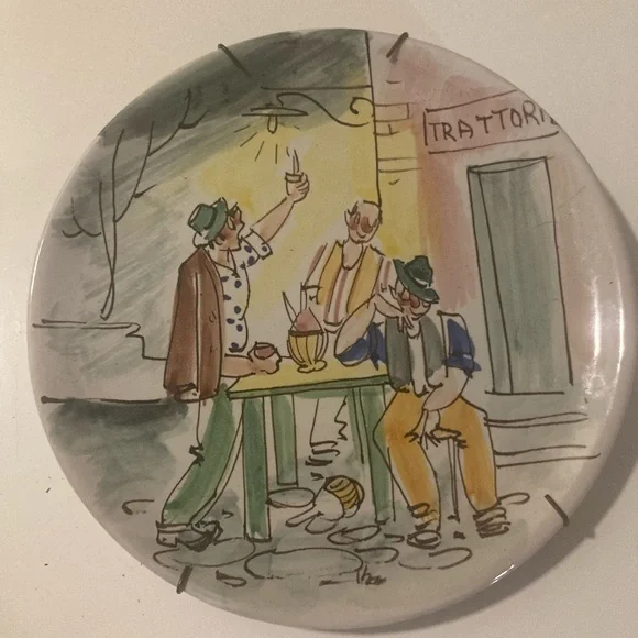 Charming Street Scene Ceramic Plates - Picture 2 of 6